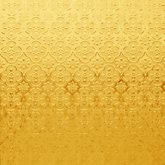 Shiny yellow gold Stained glass texture background