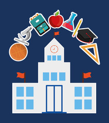 School design.  Education concept. Learning icon , vector