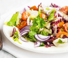 Fresh vegetables salad