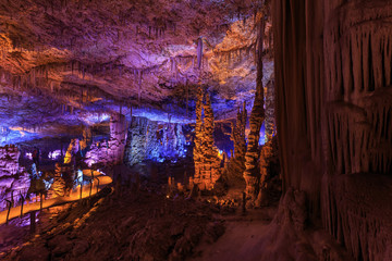 Stalactite cave in Israel