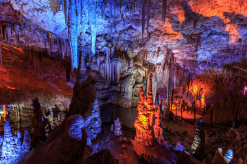 Fototapeta premium Stalactite cave in Israel