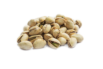 Pistachio heap isolated