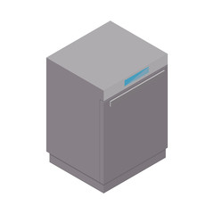 Washing mashine detailed isometric icon 