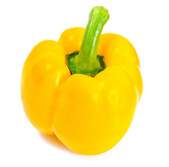 Fresh Yellow, Orange Bell Pepper. Isolated