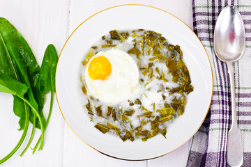 Sorrel Soup with Egg