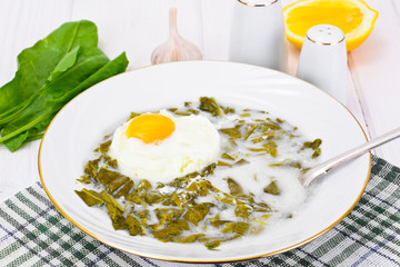 Sorrel Soup with Egg