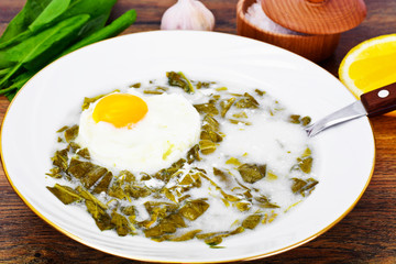 Sorrel Soup with Egg