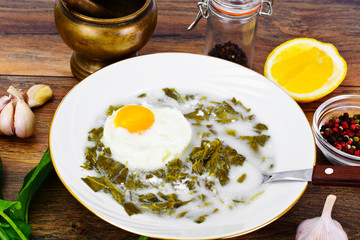 Sorrel Soup with Egg