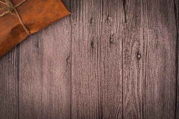 package tied with a rope