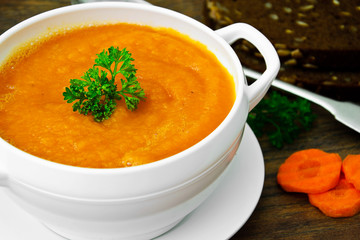 Carrot Cream Soup Diet Food