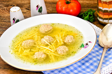 Chicken Soup with Meatballs