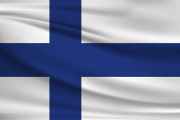 Obraz premium National flag of Finland