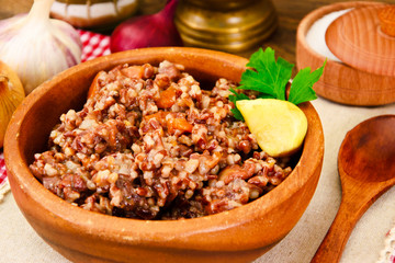 Pilaf with Meat, Carrots and Red Rice