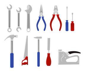 Repair and construction working tools.Tools for carpentry