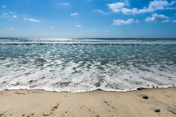At the beach in San Diego. Coast of California.