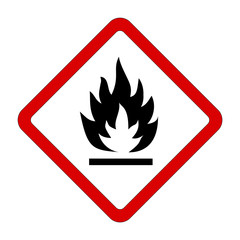 Gefahrensymbol 2D - Flamme
