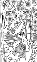 Fox and owl