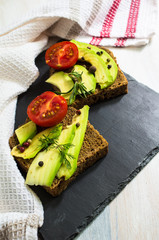 Cooking concept with avocado