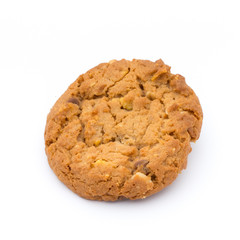 Oatmeal cookies with isolated background.