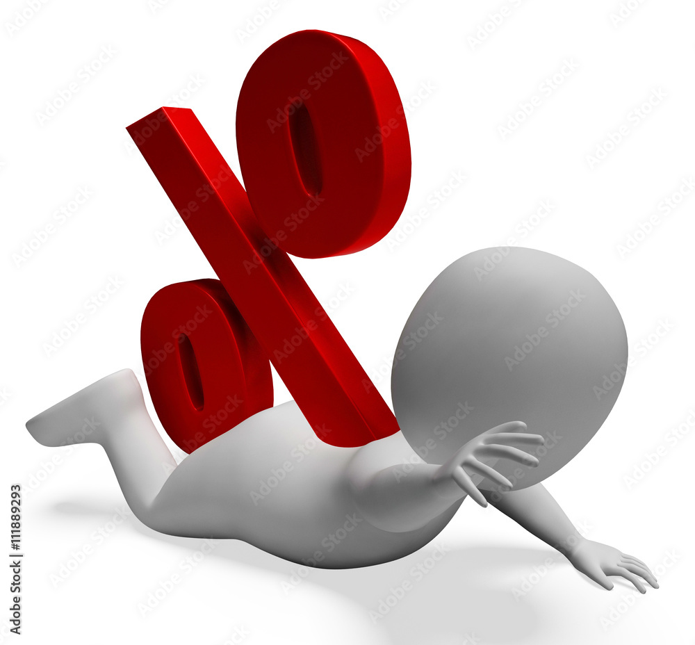 Poster debt problem shows percentage sign and broke 3d rendering