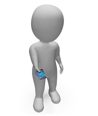 Credit Card Means Bankrupt Buys And Offer 3d Rendering