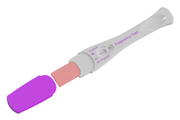 pregnancy test negative, 3D rendering