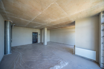 Apartment without finishing. New project. The new apartment hous