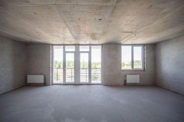 Apartment without finishing. New project. The new apartment hous