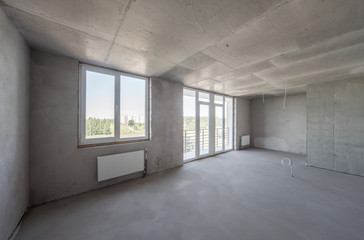 Apartment without finishing. New project. The new apartment hous