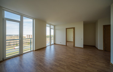 Apartment without finishing. New project. The new apartment hous