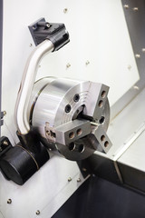The image of a lathe