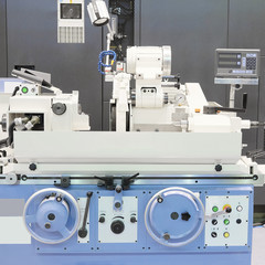 The image of a lathe