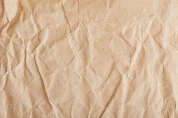 Wrinkled packaging paper background