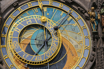 Fototapeta na wymiar Prague astronomical clock or orloj