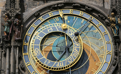 Fototapeta na wymiar Prague astronomical clock or orloj