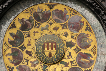 Prague astronomical clock or orloj