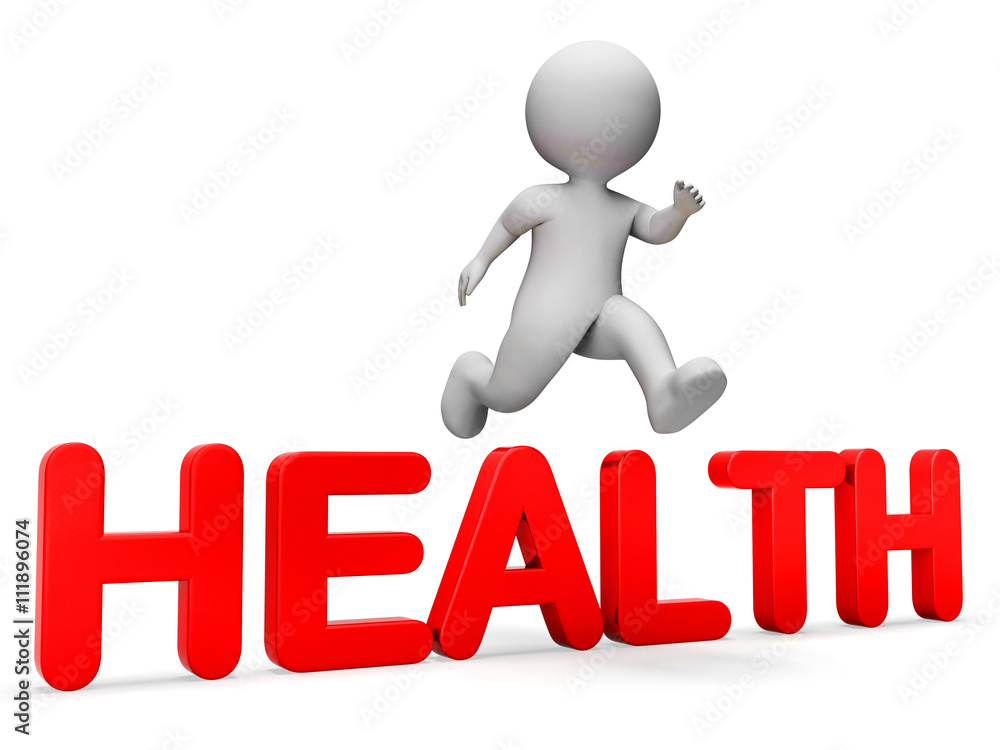 Aufkleber character health indicates i did it and achieve 3d rendering
