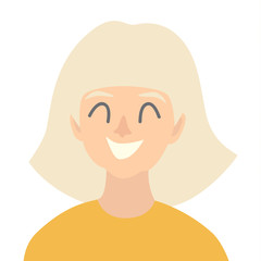 Old woman icon vector.Woman icon illustration.Face of old woman icon.Face of elder people icons cartoon style.Pensioner people head flat icons.Isolated avatar white background