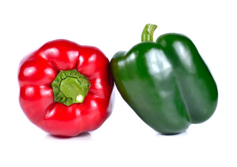 sweet pepper isolated on white background