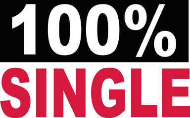 100 percent single lettering