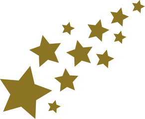 Obraz premium Golden stars background