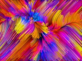 Rolgordijnen Toward Digital Color Vortex © agsandrew