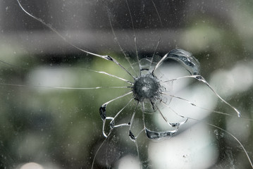 Crack glass