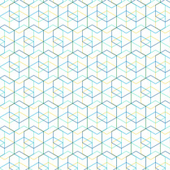 abstact cube design with pattern