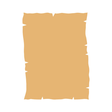 Parchment paper flat icon for games and websites
