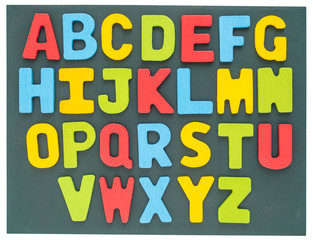 Colorful alphabet collection set