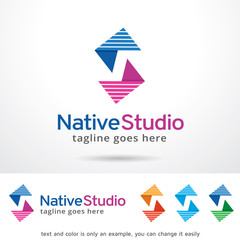 Letter N Native Studio Logo Template Design Vector