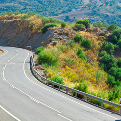 Asphalt Road in Spain