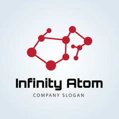 Software logo. Infinity logo. atom logo.