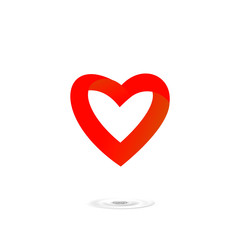 logo love, heart, symbol, icon